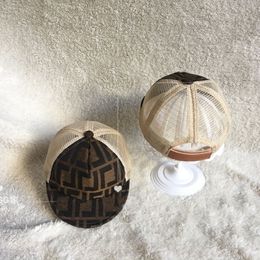 Nieuwe zwarte baby honkbal netto hoed luxe jongens meisjes Bal Cap outdoor kinderen Brede Rand Hoeden designer kinderen Vizier caps CSD2401133-6