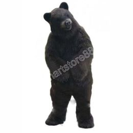 Nuevos disfraces de mascota de oso negro, disfraces de Halloween, Navidad, eventos, juegos de rol, vestido de juego de rol, disfraz de piel
