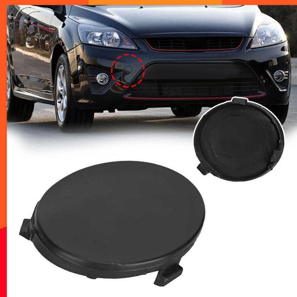 Nouveau couvercle de capuchon de crochet de remorquage de pare-chocs avant de voiture noir accessoires de voiture extérieurs en plastique pour FORD FOCUS MK2 C-Max 2007-2011 8M5117A989AA