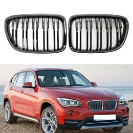 Nieuwe Zwarte Voorbumper Dual Slat Front Nier Grill Grille Voor BMW X1 E84 2009-2015 sDrive 16i 18i 18d 20d 20i 28i xDrive 23d 25