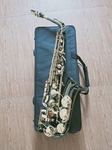 NIEUWE Zwarte Goud Sax A-992 Hoge kwaliteit Merk Altsaxofoon E-Flat muziekinstrumenten Mondstuk Met Case Professionele