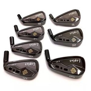 Nuevos palos de golf negros P Leplus L-01 RH Juego de hierros forjados Hombres R / S Flex Acero o ejes de grafito UPS DHL FEDEX
