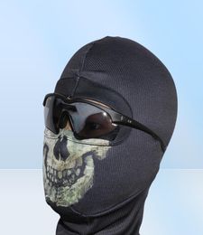 Nueva máscara negra Ghost 6 pasamontañas con calavera capucha de esquí ciclismo monopatín calentador cara completa Ghost8849432