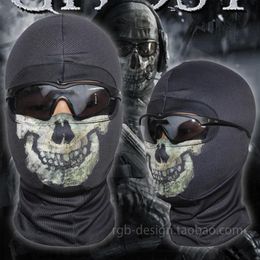 Nieuwe Black Mask Ghost 6 Skull Balaclava Ski Hood Cycling Skateboard Warmer Full Face Ghost321s