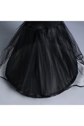 Nieuwe Zwarte Zeemeermin Petticoats Vrouw 1 Hoepel Twee Lagen Tule Onderrok Bruiloft Accessoires Crinoline Goedkope cpa1197265i