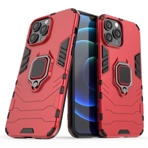 NUEVAS fundas de teléfono Black Panther Ring Holder para iPhone 13 12 Mini 11 Pro X XR Xs Max 6 6S 7 8 Plus para Samsung S22 S21 S20 Ultra + S10e S10 S9 S8 S7 edge Note 20 10 9 Clip de cinturón