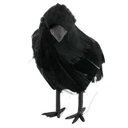 Nieuwe Zwarte Plastic Crow Charms Halloween Prop Cosplay Kunstmatige Vogel Charme Jacht Lokvogels Huis Tuin Decor Spookhuis Decoratie