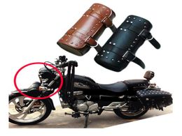 Nieuwe Zwarte Prince039s Auto Motor Zadeltassen Cruiser Gereedschapstas Bagage Handvat Bar Tas Staart Zakken Pacote Motos6466933