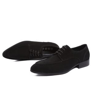 Noir rouge affaires chaussures en cuir décontracté hommes bout pointu vêtements de cérémonie fichier Oxfords bonne qualité avec boîte