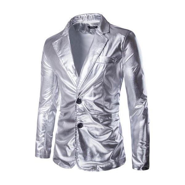 Nouveau noir argent homme costume Blazer doré paillettes masculin Blazer Double bouton hommes robe manteau loisirs velours côtelé Blazer hommes grand Si5525433