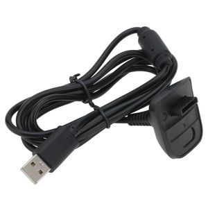 Chargeur de remplacement de cordon de Charge de fil de câble de Charge USB noir pour manette de jeu sans fil Xbox 360