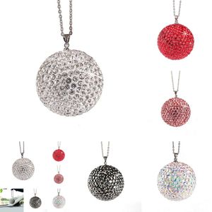 NIEUWE BLING CRYSTAL BALL PENHENDER DIAMOND ESTONE HANDEN ORNAMENT Charms Auto achteruitzicht Mirror Decoratie Dange auto -accessoires