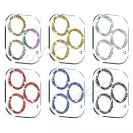 NIEUWE Bling Glitter Diamond Camera Lens Screen Protectors Helder Gehard Glas voor IPhone 15 14 Pro Max 14Plus 14Pro 13 13Pro 12Pro 12 13Promax 3D Cover