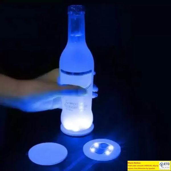 Nouveau clignotant lueur LED bouteille autocollant caboteur lumières clignotant tasse tapis alimenté par batterie pour la fête de noël mariage barre vase décoration