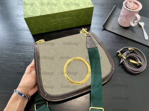 Nouveau sac à bandoulière en cuir Blondie motif imbriqué sac à main de créateur pour femmes vert rouge sangle Web pochettes bandoulière