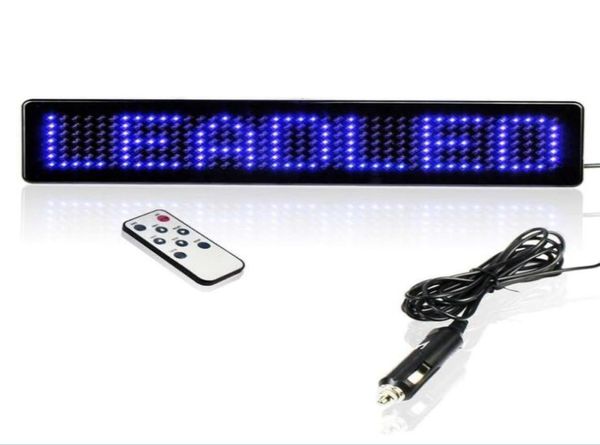 Nouvelle carte de message LED Blue 12V Signe programmable Signe de défilement avec affichage LED distant 9586124