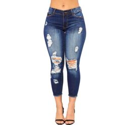 Nouveau jean bleu pantalon pancil pantalon femme skinny crayon jeans denim extensible slim fitness pantalon pantalon 6032 pour les femmes7642881
