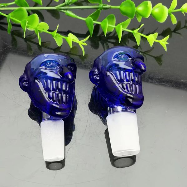 Los nuevos tubos de cristal de la nariz azul que fuman el vidrio Bongs los peleles de cristal para los colores de la mezcla del tubo que fuma