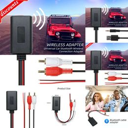 Nieuwe Bluetooth Carkit Auto Draadloze Bluetooth Ontvanger Module AUX Adapter HIFI Geluid Muziek Audio Stereo Ontvanger Voor 2RCA Interface audio Lijn