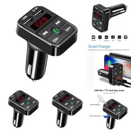 Kit Bluetooth pour voiture, transmetteur FM, LCD, lecteur de musique Mp3, USB TF, livraison directe, chargeur automatique, carte disponible, avec Radio K9y5