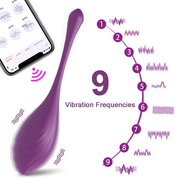 Nuevo vibrador Bluetooth para mujeres Aplicación inalámbrica Control remoto Consolador Vibrador Huevo Estimulador de clítoris Amor Huevo Juguetes sexuales para parejas adultas 230316