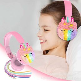 Nieuwe Bluetooth draadloze oortelefoons Cat Ear Headwar met Mic Girl Cartoon Cute Game Universal