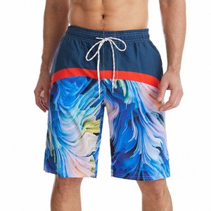 Nieuwe Board Shorts Voor Heren Y2k Vintage Ne Print Trunks Sneldrogend Losse Surfen Fi Casual Seaside Shorts Strand badpak c67D #