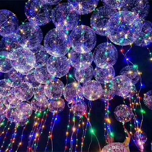 Nouveau Bobo Ball Wave Led Ligne Chaîne Ballon Lumière avec Batterie pour Noël Halloween Fête De Mariage Décoration de La Maison Circulaire LED Bobo Ballon SD33