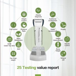 Nouvel analyseur d'indice de composition corporelle, testeur d'indice de nutrition corporelle avec machine de bioimpédance avec analyseur d'impédance bioélectrique pour imprimante