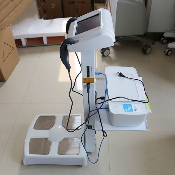 máquina de escaneo corporal analizador de salud probador de índice de nutrición con máquina de bioimpedancia con impresora analizador de impedancia bioeléctrica para uso en gimnasio de spa deportivo