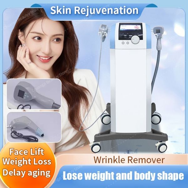 Nouveau corps sculpting slimnming ultra 360 2 po en 1 RF Beauty Items Ultrasound Stationary Focus Facial Beauty Body Smamining Repoval Repose Skin