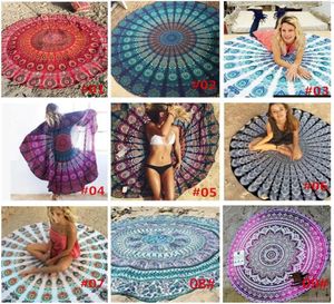 Nouveau bohème indien rond Mandala tapisserie tenture murale Hippie Boho plage jeter serviette tapis de Yoga Hippy gitane nappe décor b6806021386
