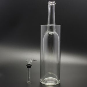 Bangs en verre Gravitron Gravity Water Pipe sont livrés avec une glissière en verre Bongs en verre Bubbler avec une bonne étanchéité