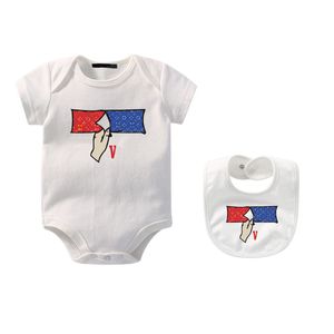 Ontwerpers voor pasgeboren babykleding Ontwerpers Baby rompertjes Kinderen Puur katoen Jumpsuit Maanden Kinderen Rompertjes Meisjes Jongens Luxe romper Babykleding esskids-6 CXD2401312