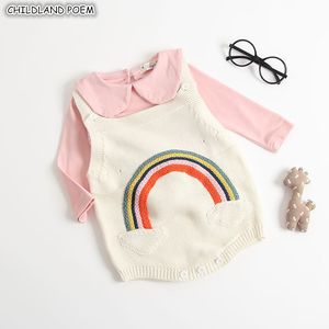 Nouveau-né vêtements tricotés arc-en-bébé nouveau-né barboteuses pour filles garçons combinaison bébé fille barboteuse 201027