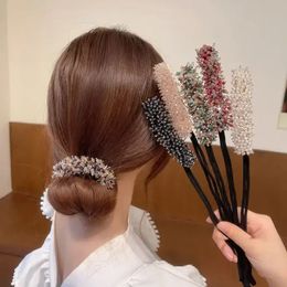 Nieuwe boetiek luie hoofdband artefact vrouwen gevlochten haarapparaat haaraccessoires eenvoudige high-end haarbanden hoofddeksel cadeau