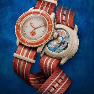 Nieuwe BP Baojia Svo Gas Co Branded Nylon met transparante bodem plastic imitatie mechanische nachtglow horloge