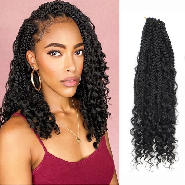 Nouvelle Tresse Extension De Cheveux Pour Les Femmes Noires Synthétique Déesse Tresses Faux Cheveux Crochet Afro Crépus Tressage Cheveux