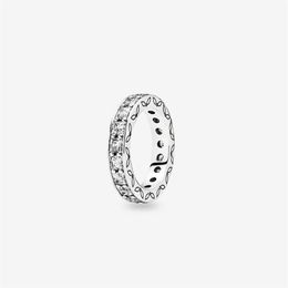 Nuovo marchio 100% argento sterling 925 anello di eternità in argento con CZ per le donne anelli di fidanzamento di nozze gioielli di moda Shipp245a