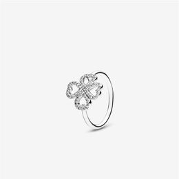 Nouvelle marque 925 Sterling Silver Petals of Love Ring for Women Anneaux de mariage Bijoux de mode 272Z