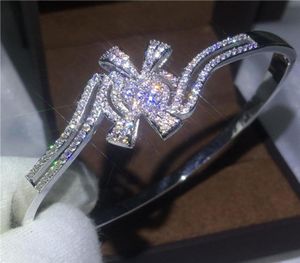 Nieuwe Merk Vlinder armband Diamant S925 Zilver Gevuld Party Engagement bruiloft armband voor vrouwen Mode Jewelry4502926
