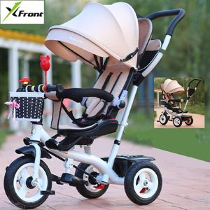 Nieuw merk Kindertrycle Hoogwaardige Swivel Seat Child Tricycle Bicycle 1-6 jaar Baby By Stroller BMX Baby Car Bike273V