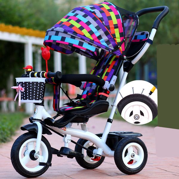 Tricycle pour enfants, nouvelle marque, siège pivotant de haute qualité, tricycle pour enfants de 1 à 6 ans, poussette buggy BMX, voiture pour bébé, Bike256Q