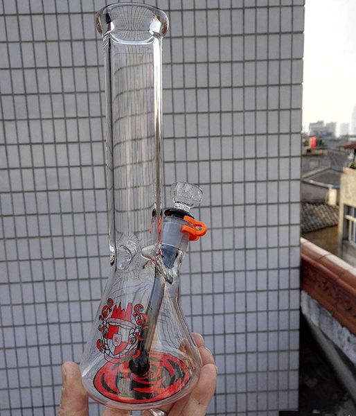 Nueva marca famosa vaso de precipitados bongs bong de vidrio 10 