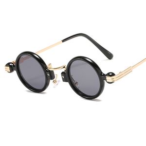 Nouvelle marque Designer Classic Polarized Round Sunglasses Hommes Petites Vintage Verres rétro Femmes Driving Metal Lunettes