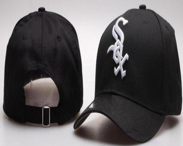 Nouvelle marque concevant des chapeaux de Sox blancs hommes femmes casquettes de baseball Snapback couleurs unies coton os styles européens américains mode hat3382212