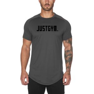 New Brand Abbigliamento da palestra Street Workout T Shirt Uomo Mesh traspirante Fitness T-shirt manica corta T-shirt aderente Sport Summer Top 210421