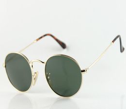 Nieuw merk hoogwaardige ovale zonnebrillen herenwomens luxe mode 3547N platte goud brillen designer glazen groene lens 51 mm2680703