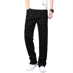 Marque Jeans Hommes Mode Casual Lâche Jeans Droit Respirant Élastique Confortable Jambe Large Pantalon Plus La Taille 44 201111