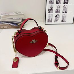 Nouvelle marque en cuir rouge sacs à bandoulière mode fait à la main femme sac bandoulière luxueux Pa 744